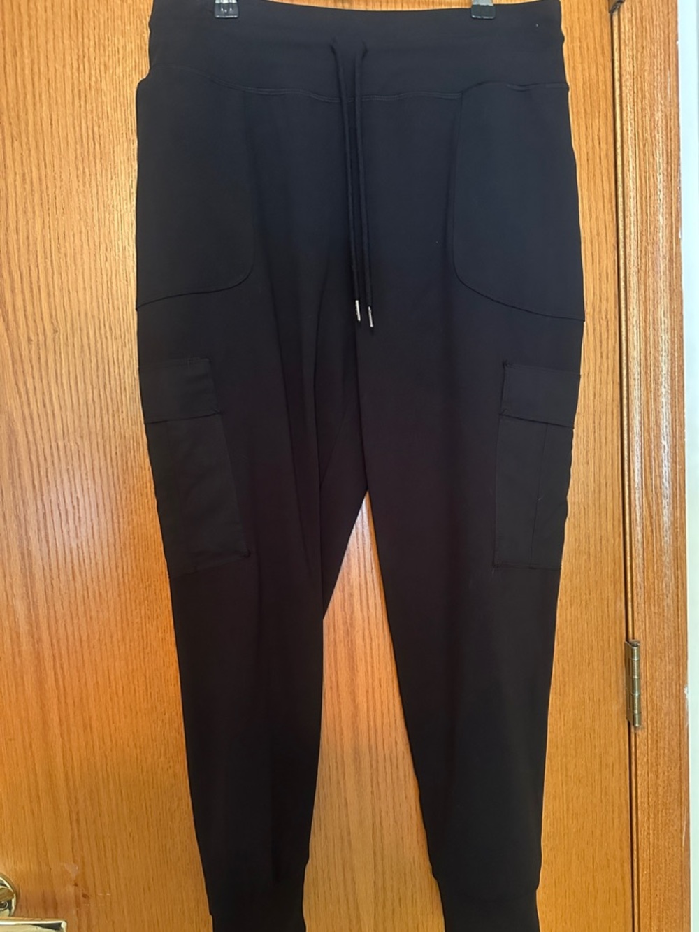Kyodan Black Women's Cargo Leggings with Drawstring